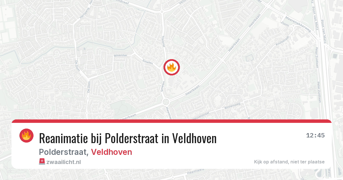 Reanimatie bij Polderstraat in Veldhoven — 19 mei 2026
