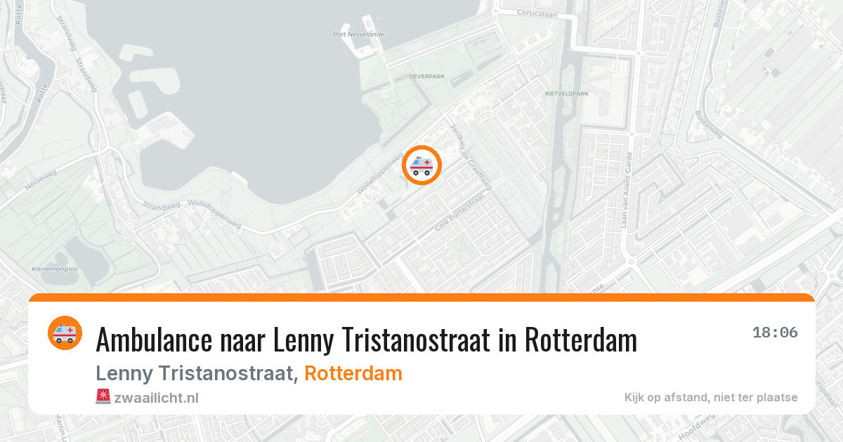 Ambulance naar Lenny Tristanostraat in Rotterdam — 2 aug 2026
