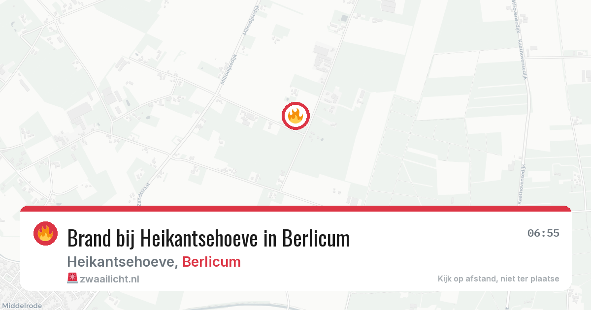 Brand bij Heikantsehoeve in Berlicum — 8 jun 2026