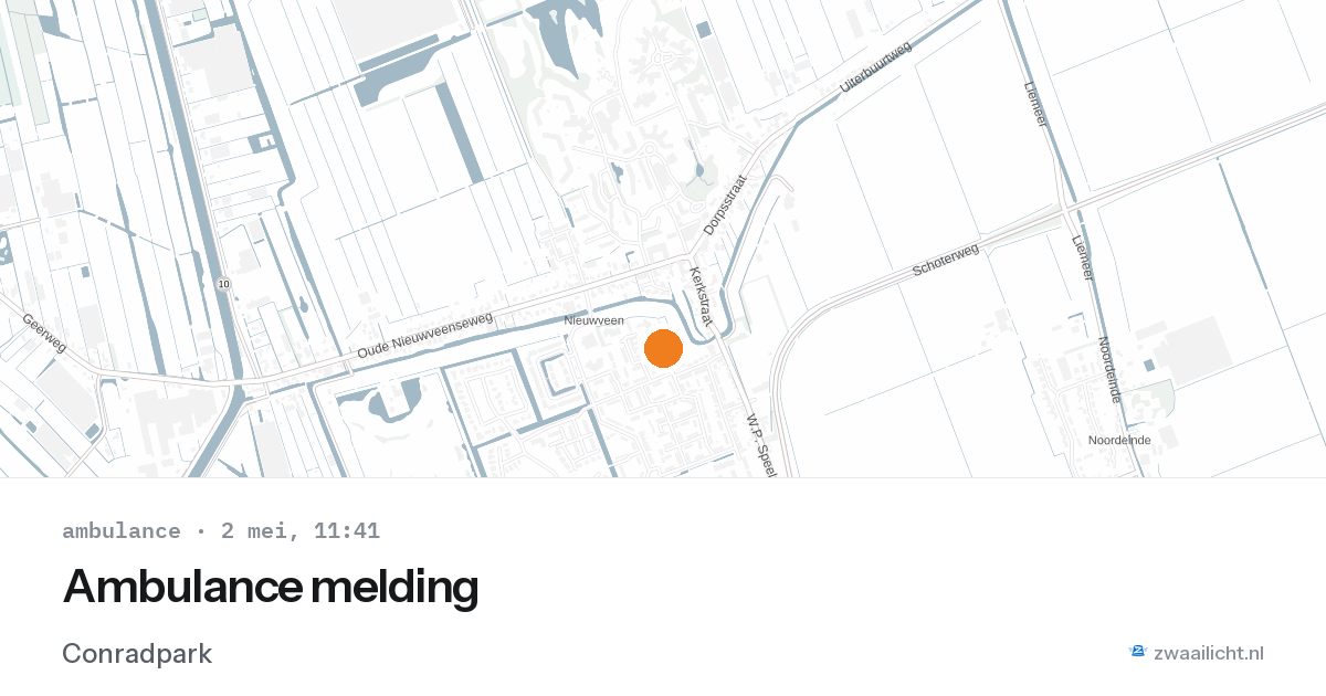 Ambulance melding — 2 mei 2026