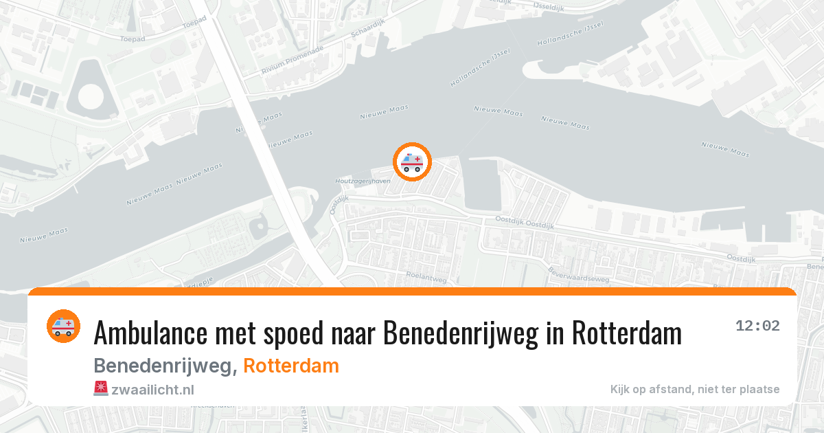 Ambulance met spoed naar Benedenrijweg in Rotterdam — 11 jul 2026