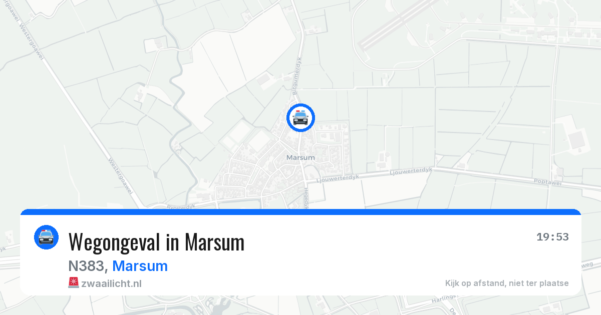 Wegongeval in Marsum — 29 mrt 2026