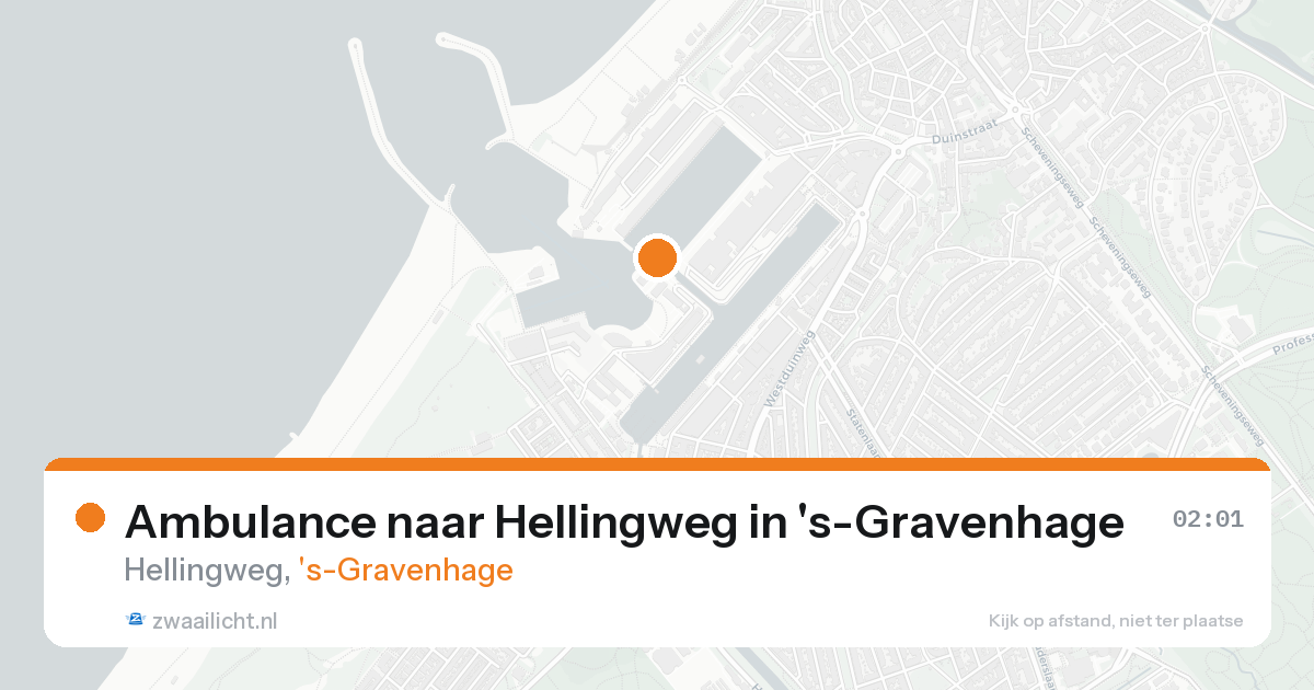 Ambulance naar Hellingweg in 's-Gravenhage — 17 aug 2026