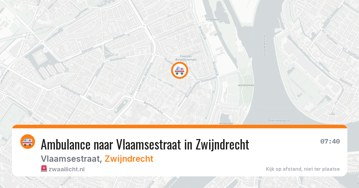 Ambulance naar Vlaamsestraat in Zwijndrecht — 12 jul 2026