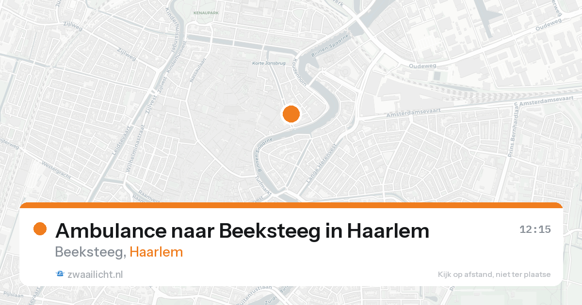 Ambulance naar Beeksteeg in Haarlem — 19 aug 2026