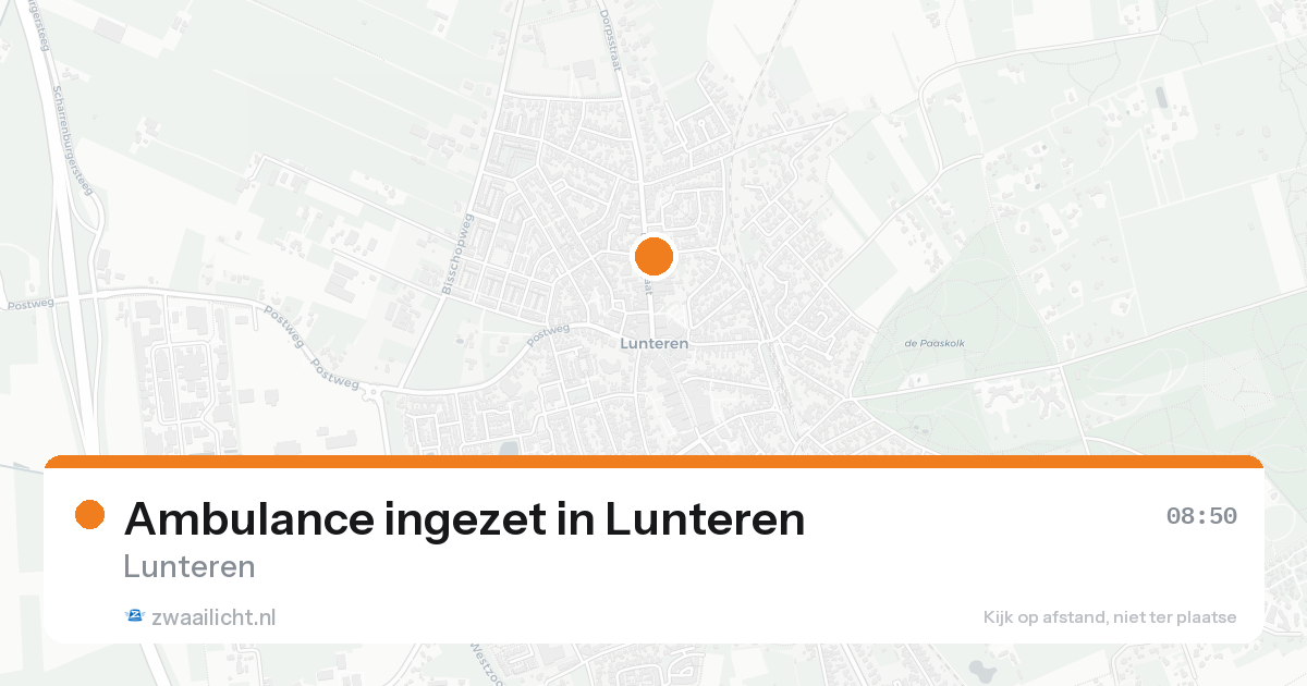 Ambulance ingezet in Lunteren — 31 jan 2026