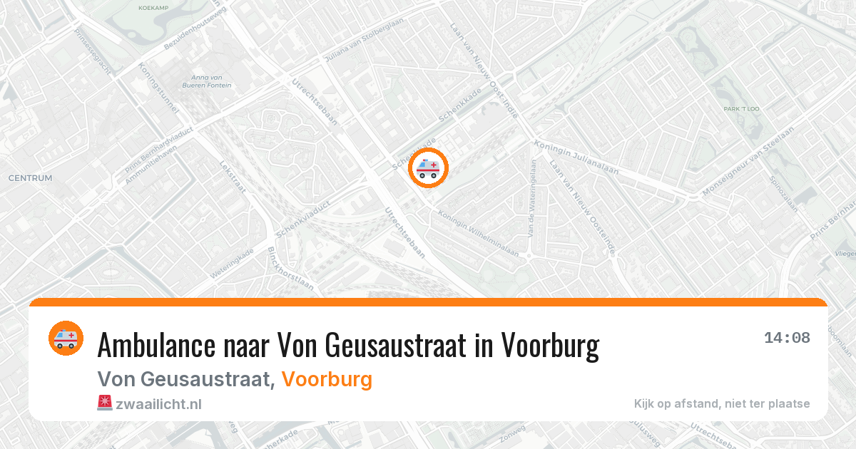 Ambulance naar Von Geusaustraat in Voorburg — 23 mrt 2026