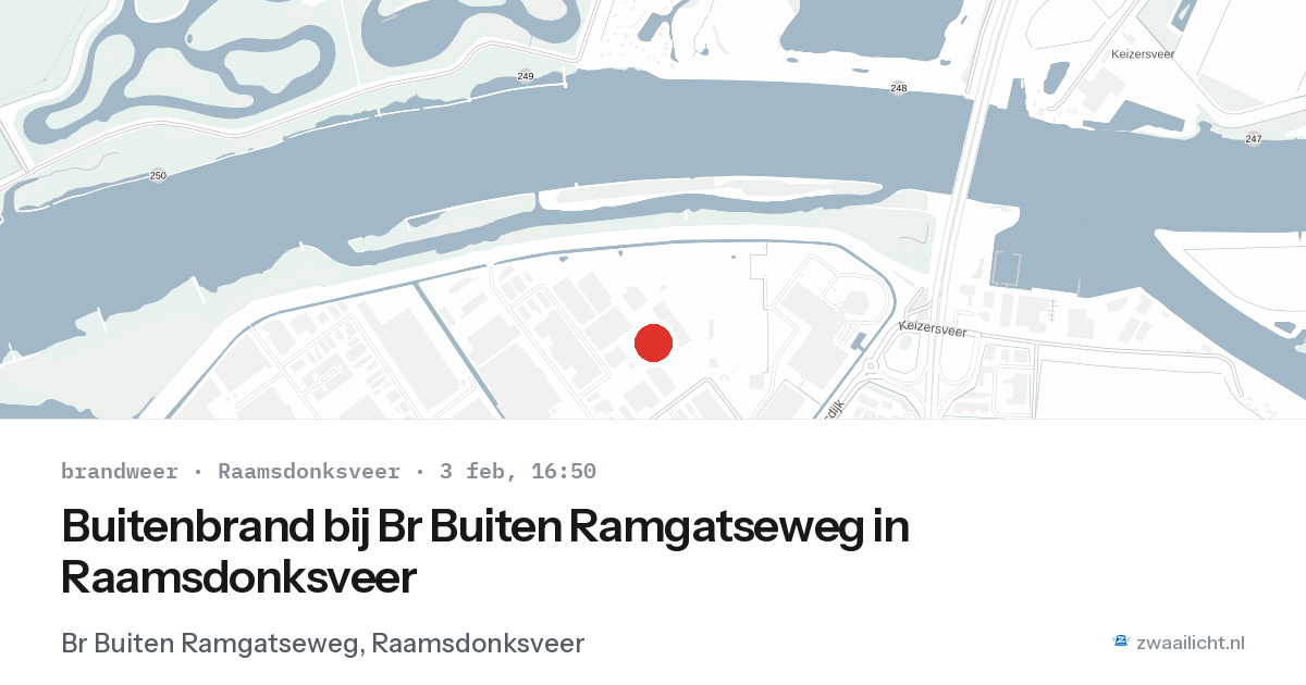 Buitenbrand bij Br Buiten Ramgatseweg in Raamsdonksveer — 3 feb 2026