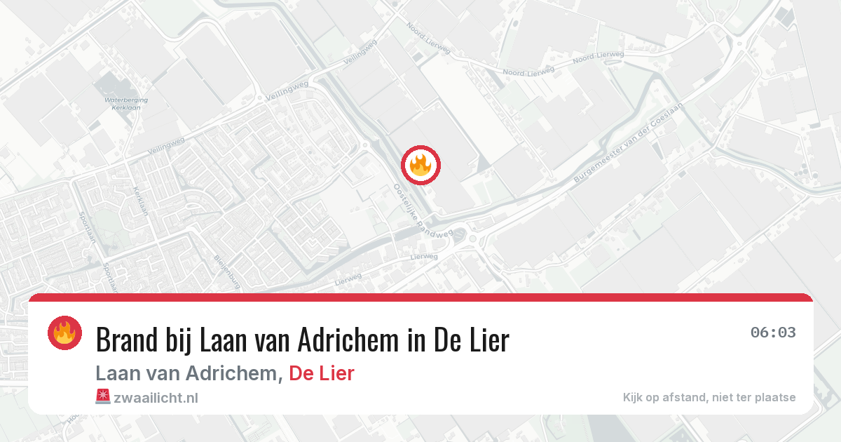 Brand bij Laan van Adrichem in De Lier — 24 jul 2026