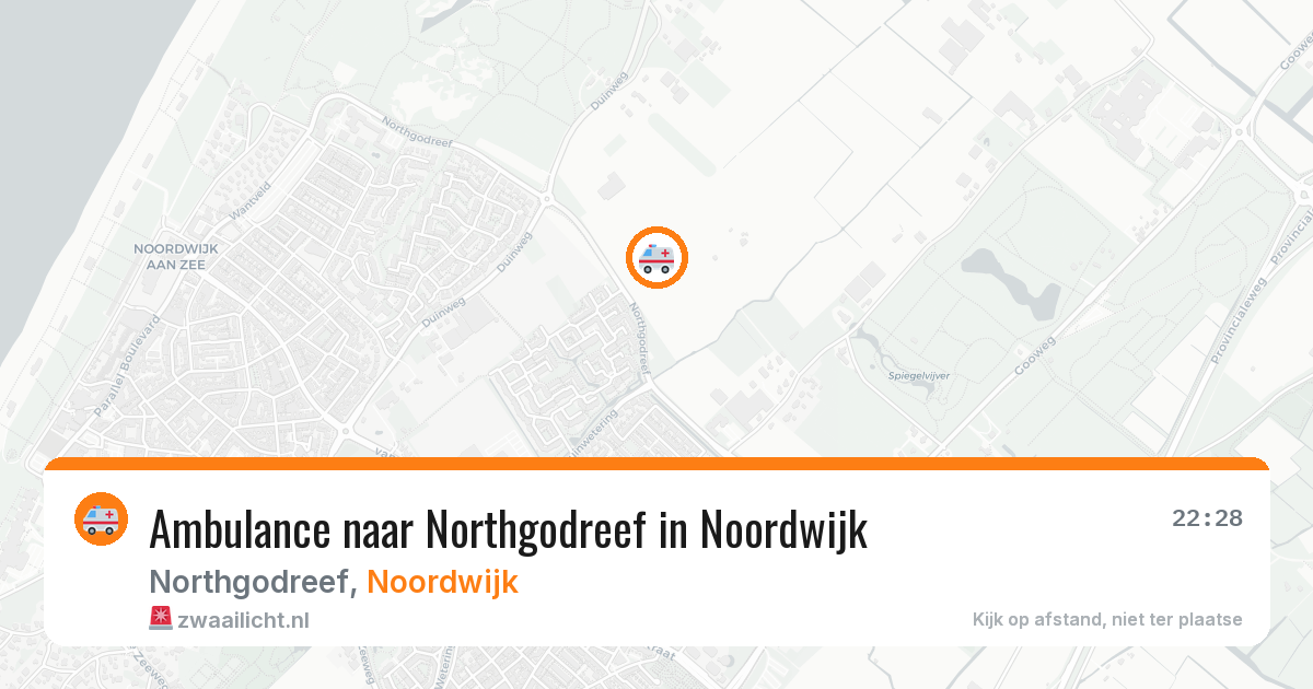 Ambulance naar Northgodreef in Noordwijk — 30 mei 2026