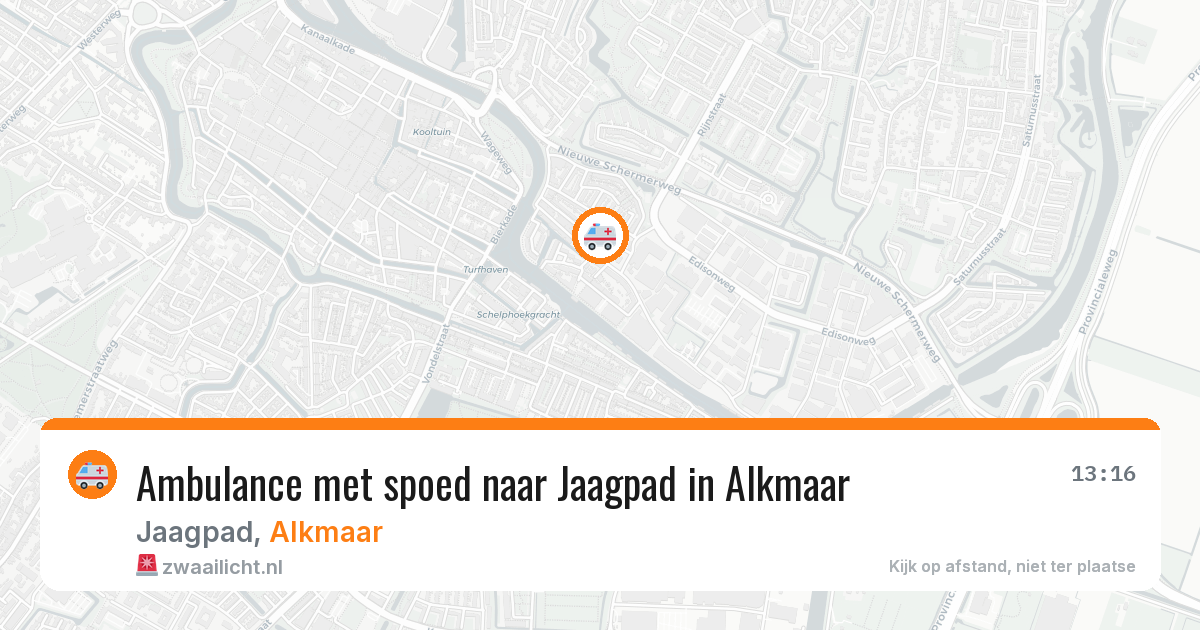Ambulance met spoed naar Jaagpad in Alkmaar — 25 jan 2026