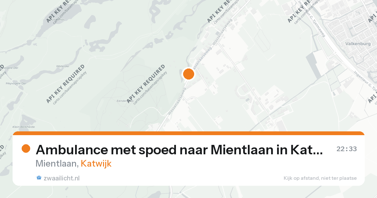 Ambulance met spoed naar Mientlaan in Katwijk — 21 jul 2026