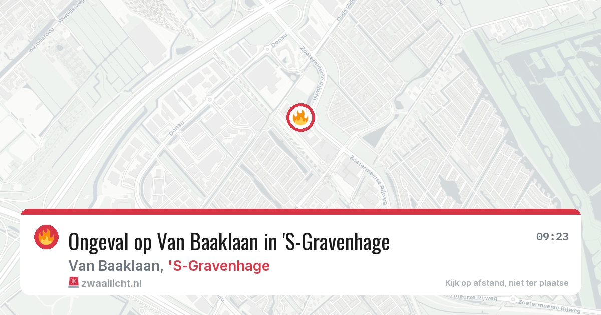 Ongeval op Van Baaklaan in 'S-Gravenhage — 27 jun 2026