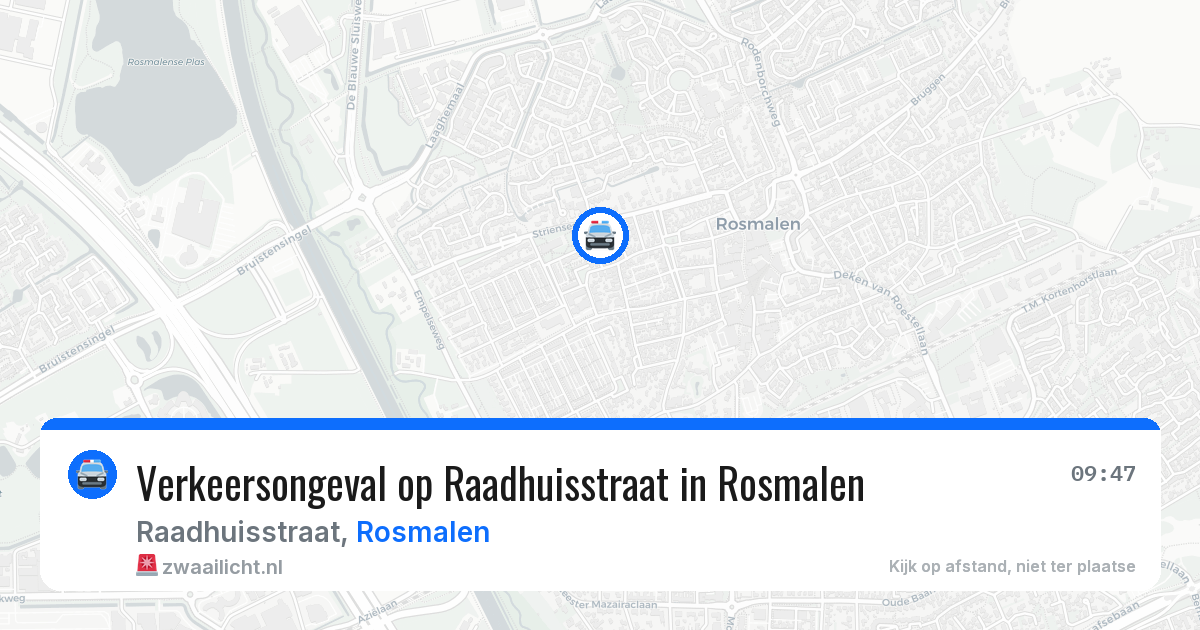 Verkeersongeval op Raadhuisstraat in Rosmalen — 22 jun 2026