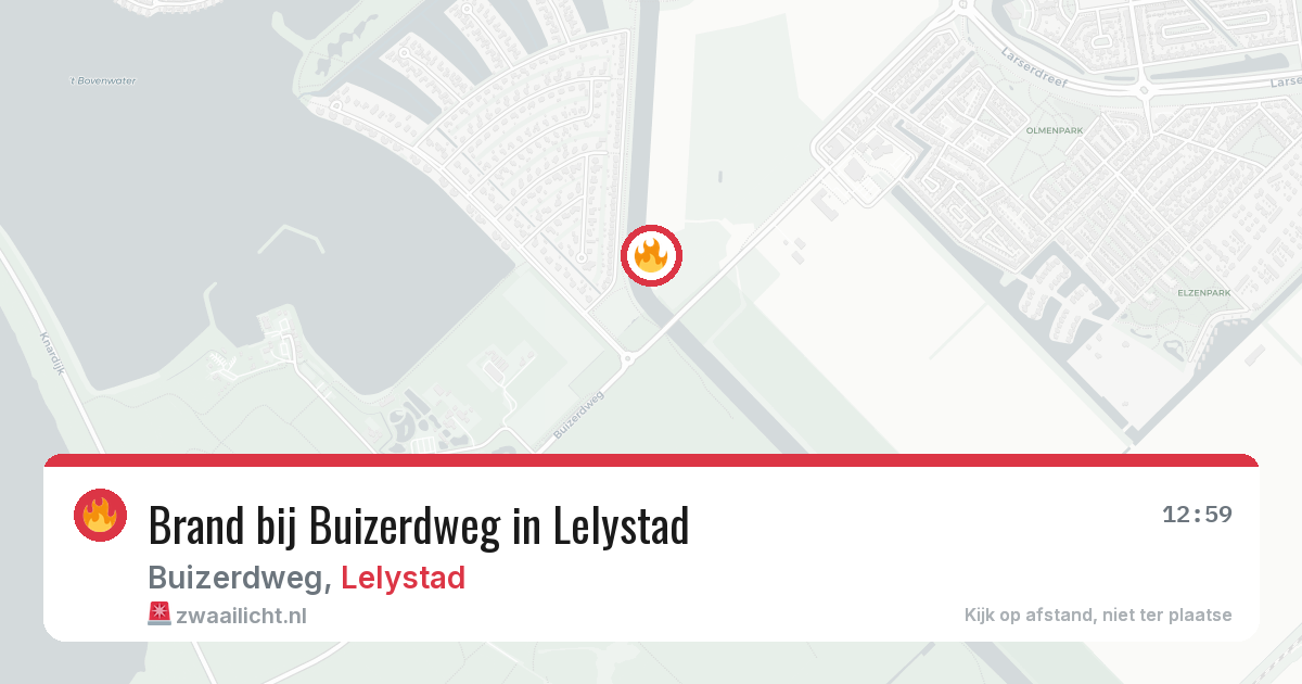 Brand bij Buizerdweg in Lelystad — 1 jul 2026