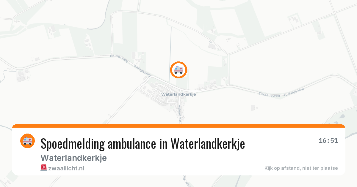 Spoedmelding ambulance in Waterlandkerkje — 26 jan 2026