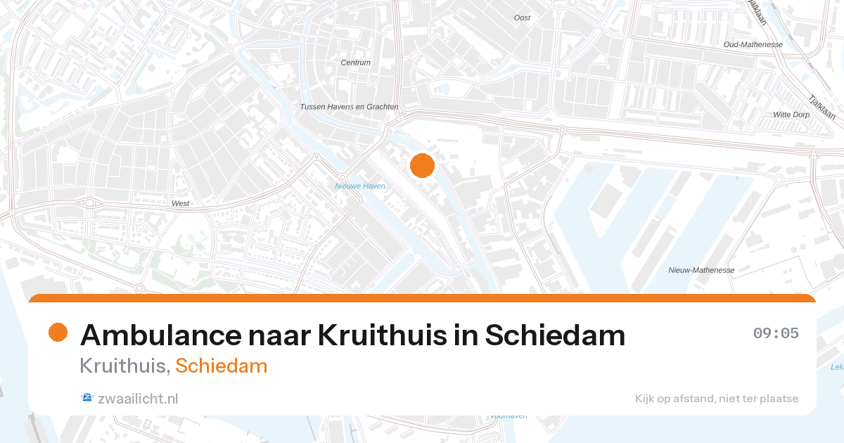 Ambulance naar Kruithuis in Schiedam — 27 aug 2026
