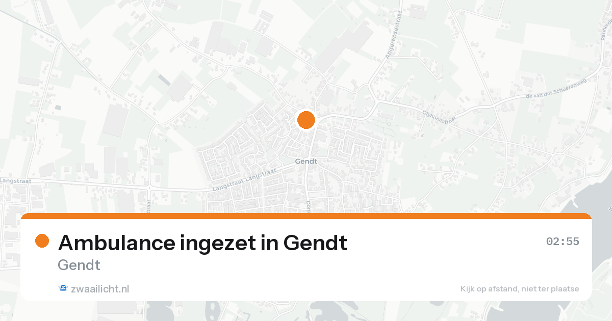 Ambulance ingezet in Gendt — 31 jan 2026