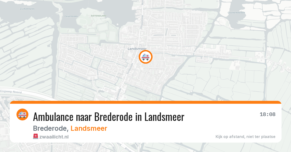 Ambulance naar Brederode in Landsmeer — 25 jul 2026
