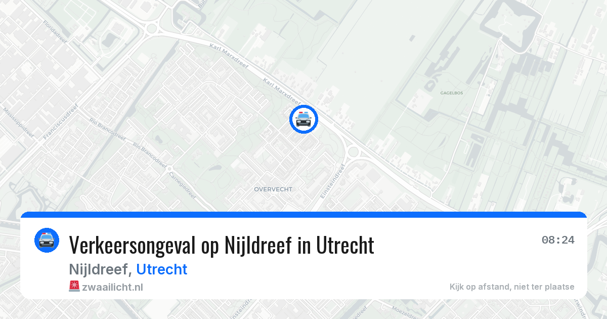Verkeersongeval op Nijldreef in Utrecht — 2 apr 2026