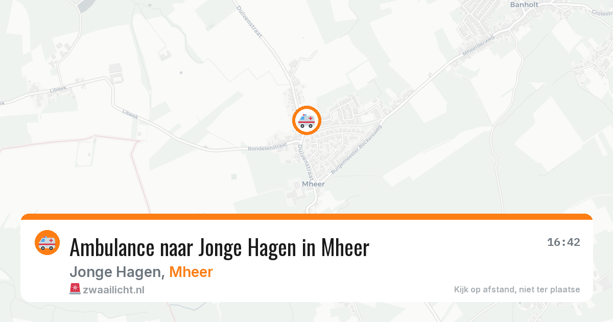 Ambulance naar Jonge Hagen in Mheer — 24 mrt 2026