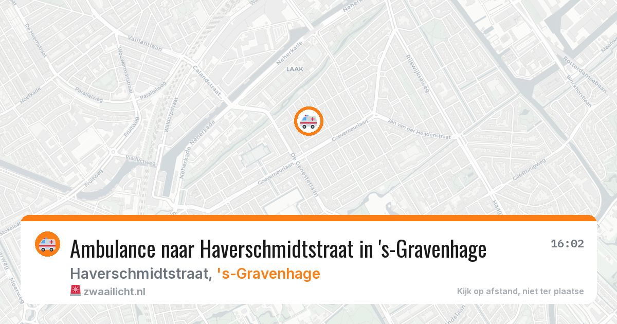 Ambulance naar Haverschmidtstraat in 's-Gravenhage — 3 aug 2026