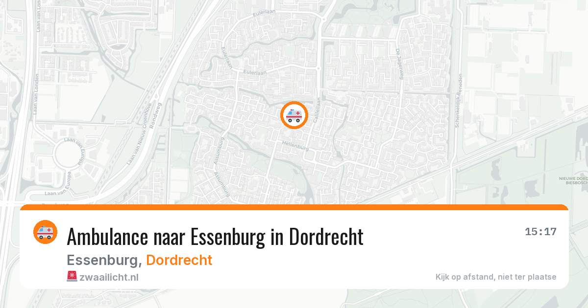Ambulance naar Essenburg in Dordrecht — 4 aug 2026