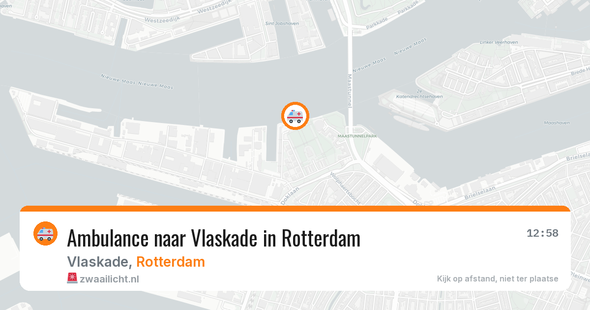 Ambulance naar Vlaskade in Rotterdam — 5 jun 2026