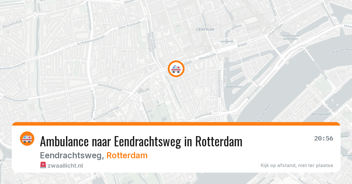 Ambulance naar Eendrachtsweg in Rotterdam — 29 jan 2026