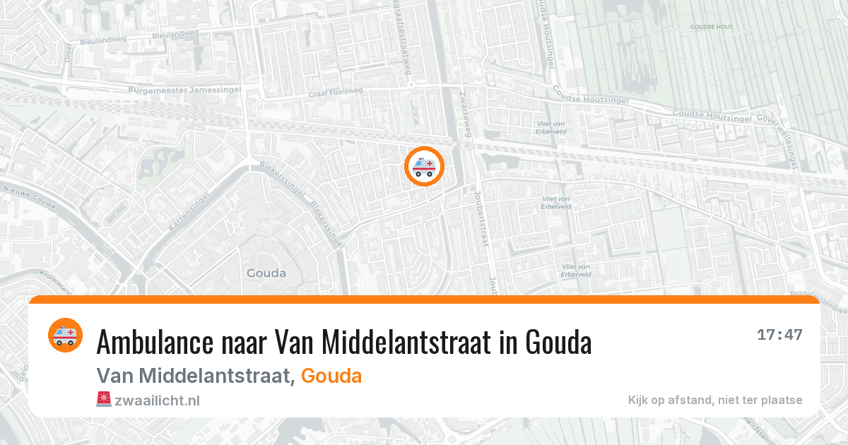 Ambulance naar Van Middelantstraat in Gouda — 7 apr 2026