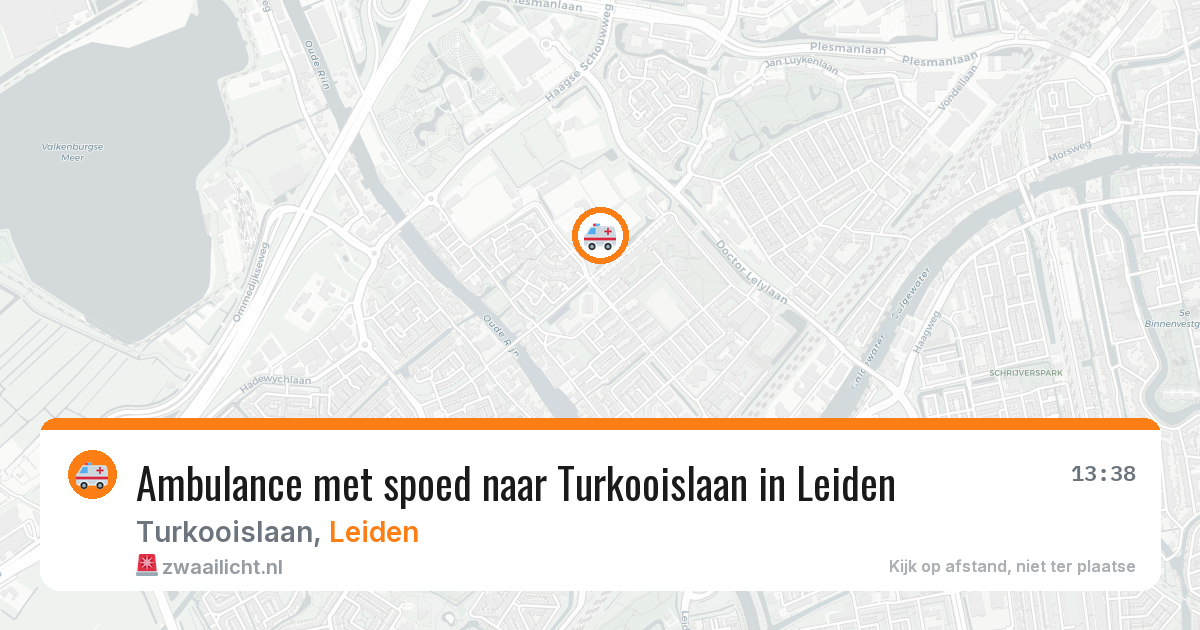 Ambulance met spoed naar Turkooislaan in Leiden — 23 mei 2026