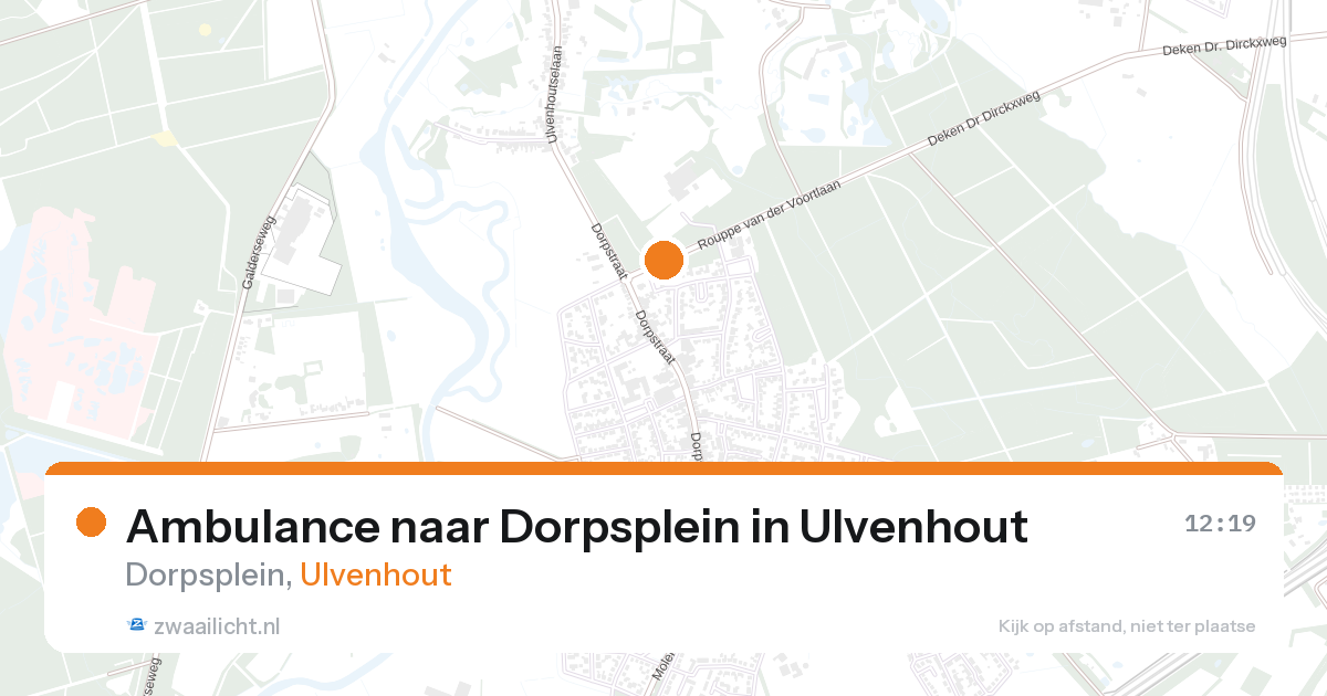Ambulance naar Dorpsplein in Ulvenhout — 11 jun 2026