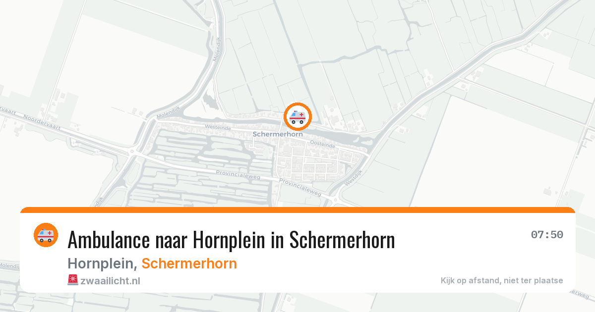 Ambulance naar Hornplein in Schermerhorn — 3 aug 2026