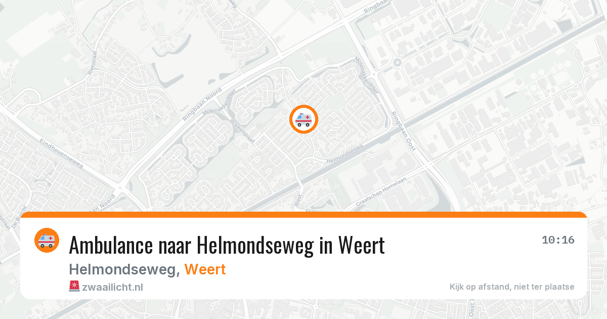 Ambulance naar Helmondseweg in Weert — 9 jul 2026