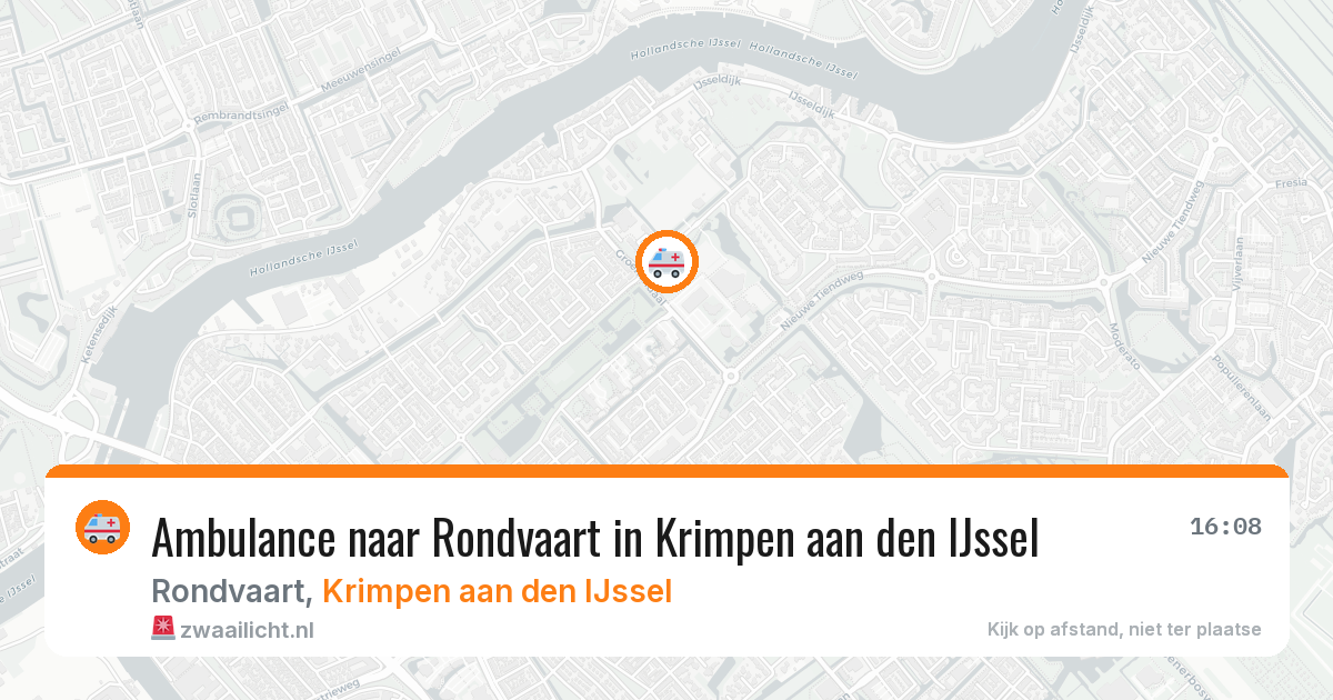 Ambulance naar Rondvaart in Krimpen aan den IJssel — 19 jun 2026