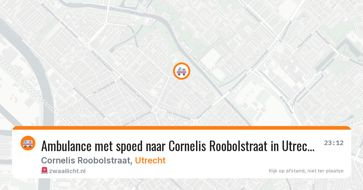 Ambulance met spoed naar Cornelis Roobolstraat in Utrecht — 21 jul 2026