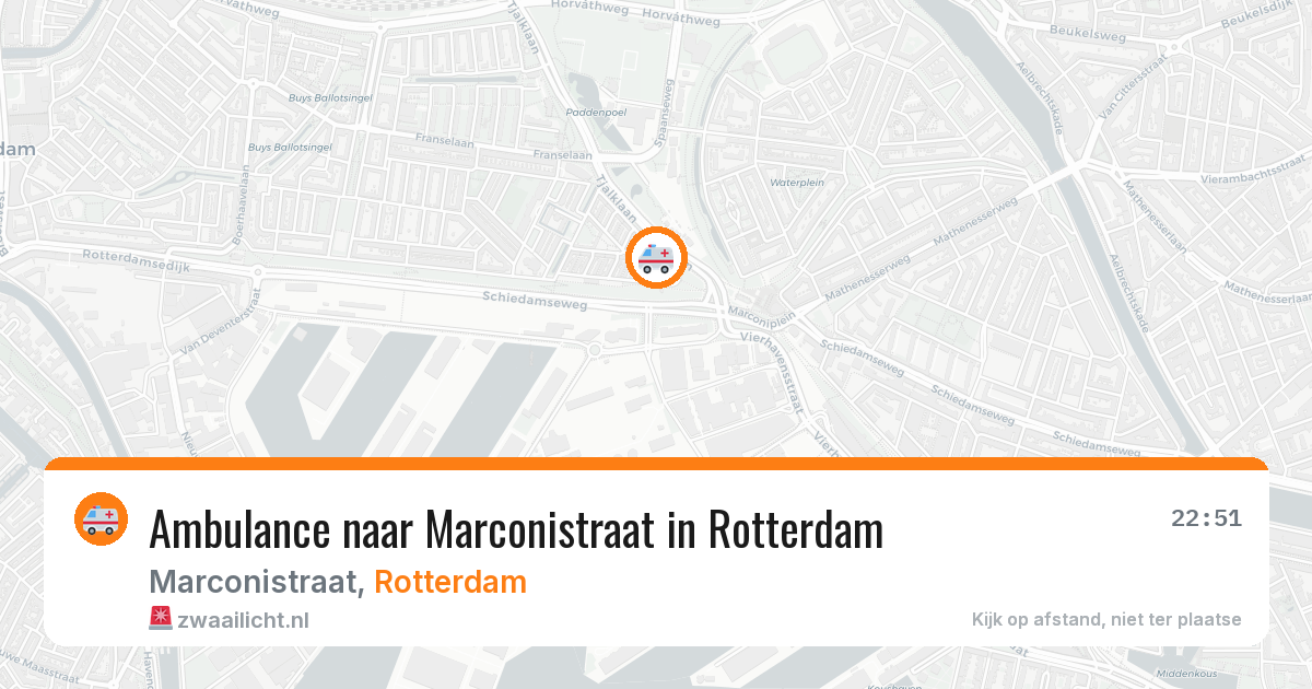 Ambulance naar Marconistraat in Rotterdam — 12 apr 2026