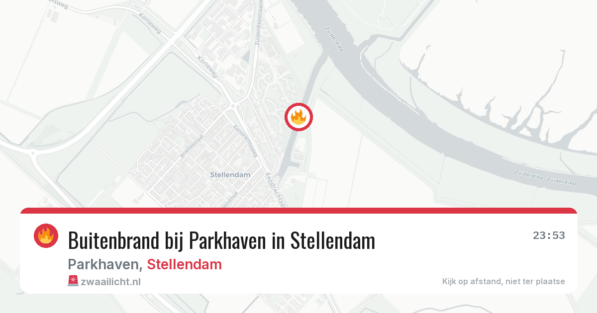 Buitenbrand bij Parkhaven in Stellendam — 14 jul 2026