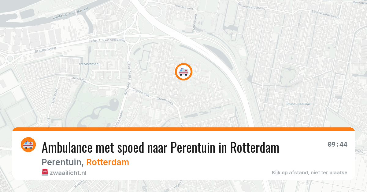 Ambulance met spoed naar Perentuin in Rotterdam — 13 apr 2026