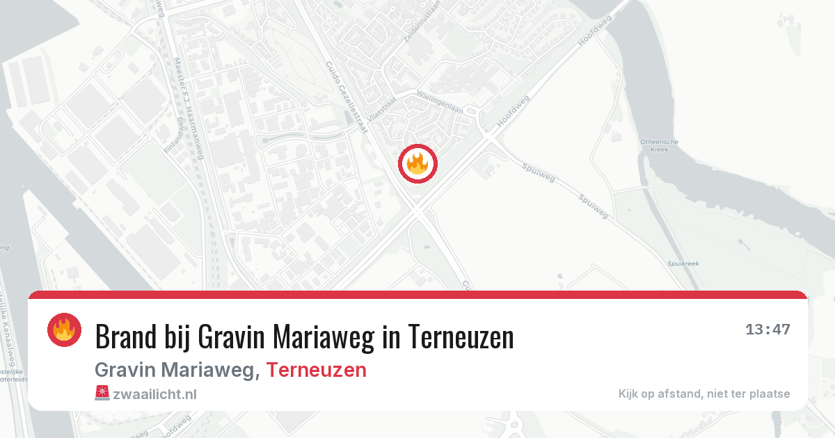 Brand bij Gravin Mariaweg in Terneuzen — 3 aug 2026