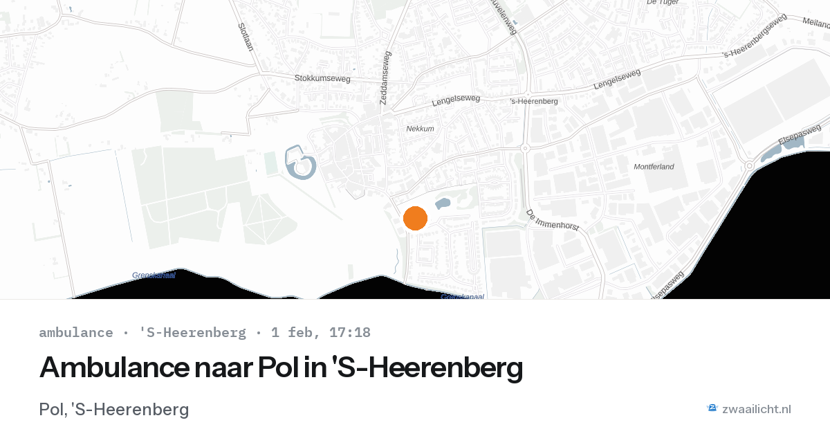 Ambulance naar Pol in 'S-Heerenberg — 1 feb 2026