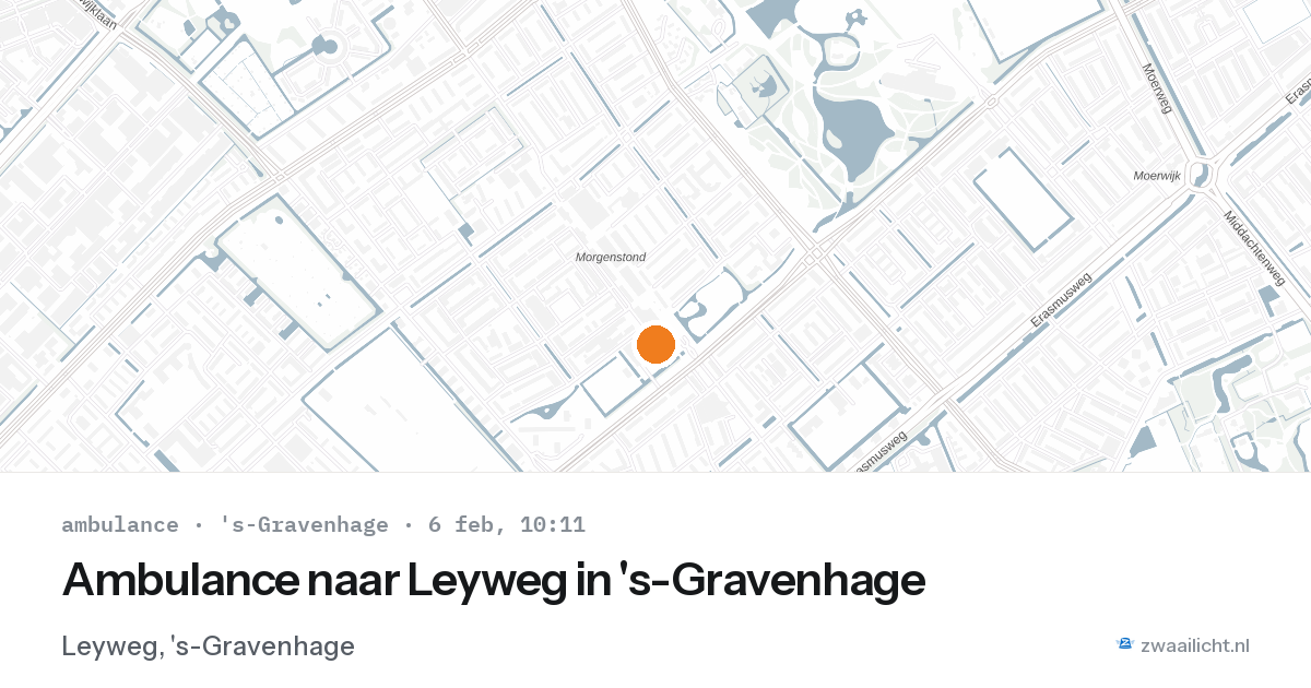 Ambulance naar Leyweg in 's-Gravenhage — 6 feb 2026