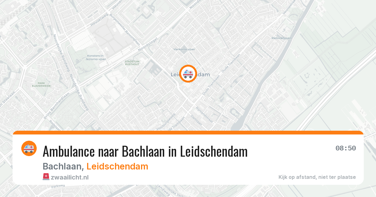 Ambulance naar Bachlaan in Leidschendam — 3 jun 2026