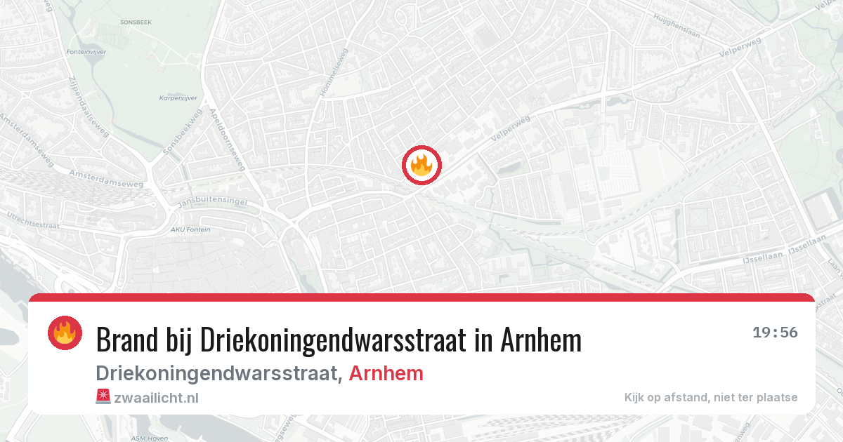 Brand bij Driekoningendwarsstraat in Arnhem — 10 jul 2026