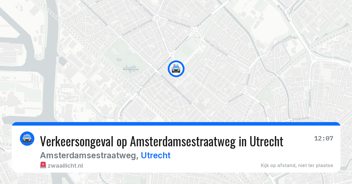 Verkeersongeval op Amsterdamsestraatweg in Utrecht — 3 apr 2026
