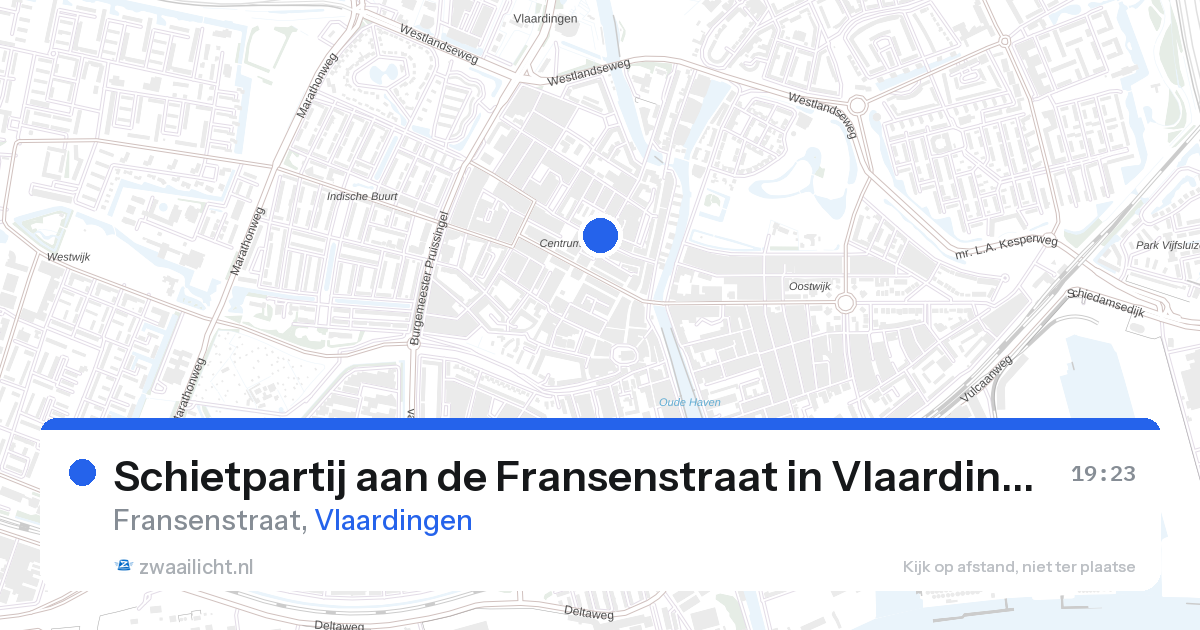 Schietpartij aan de Fransenstraat in Vlaardingen — 28 mrt 2026