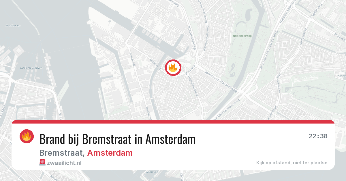 Brand bij Bremstraat in Amsterdam — 10 aug 2026