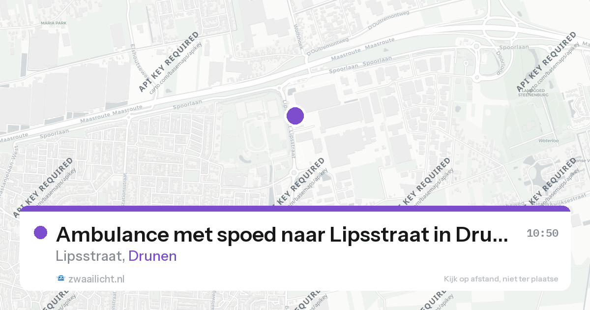 Ambulance met spoed naar Lipsstraat in Drunen — 26 aug 2026