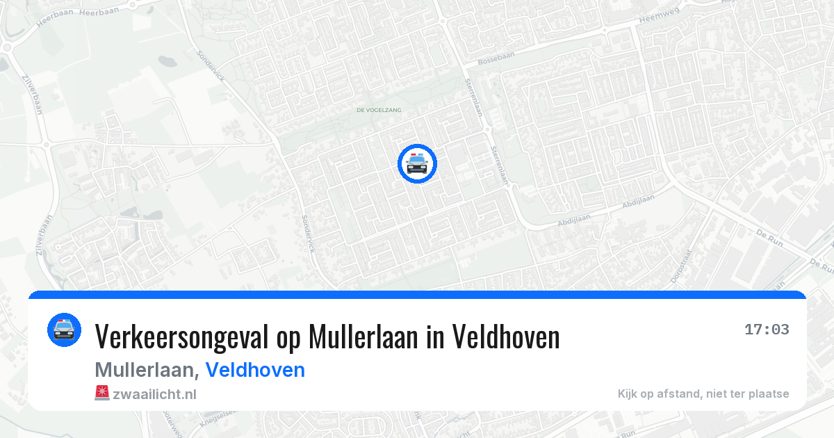 Verkeersongeval op Mullerlaan in Veldhoven — 8 jul 2026