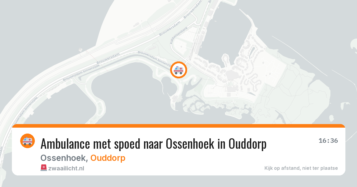 Ambulance met spoed naar Ossenhoek in Ouddorp — 6 aug 2026